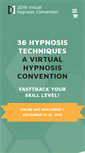 Mobile Screenshot of hypnosisconvention.com